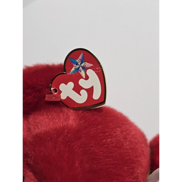 Vintage Ty Beanie Baby Osito Bear 12" Collectible Stuffed Animal Toy Red 1999 - Picture 3 of 5